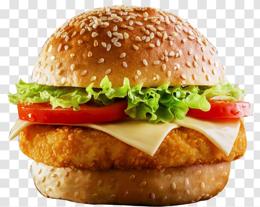 Hamburger Chicken Sandwich French Fries Fast Food Cheeseburger - Restaurant - Burger And Transparent PNG