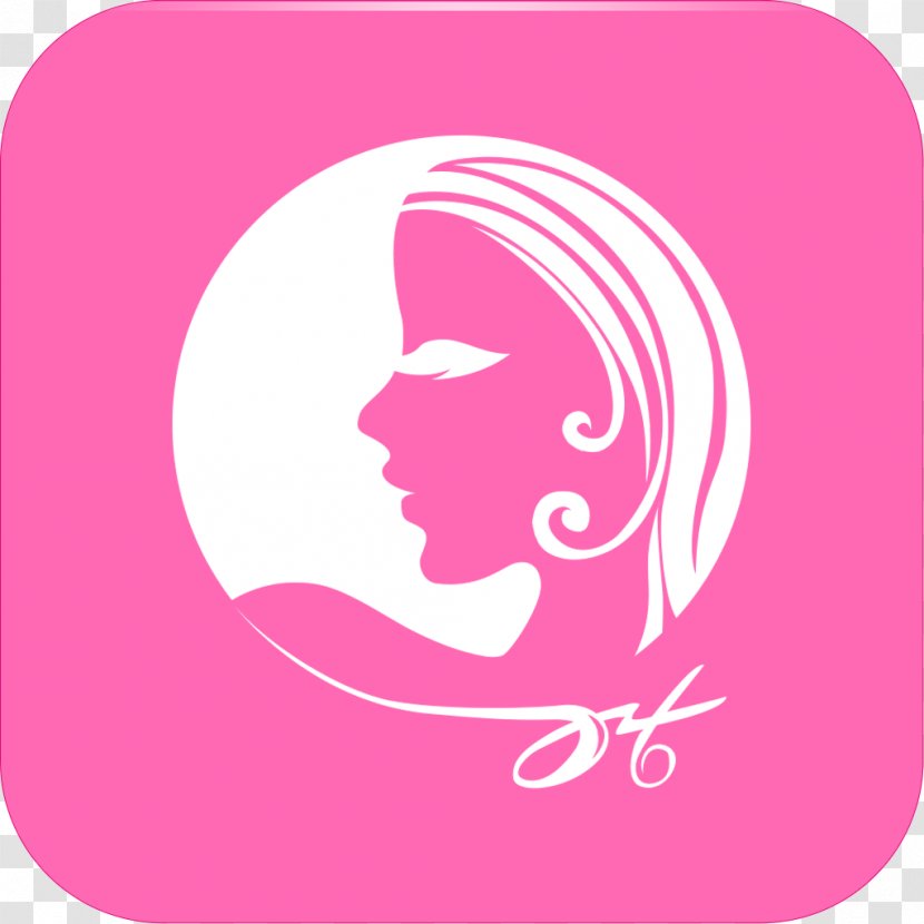 Clip Art Illustration Logo Pink M - Symbol - Haircut Transparent PNG