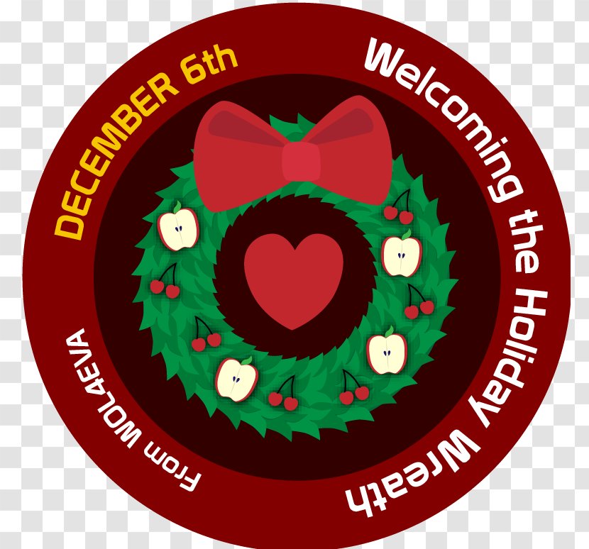 Christmas Ornament Heart Font Day M-095 - Decoration - Advent Badge Transparent PNG