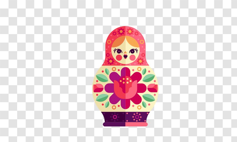 Matryoshka Doll Illustration - Flat In Europe And America Transparent PNG