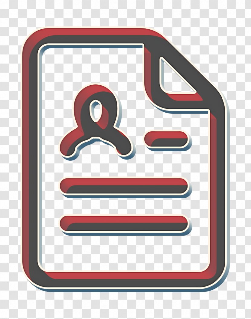 Cv Icon Document Resume Sign Symbol Transparent PNG