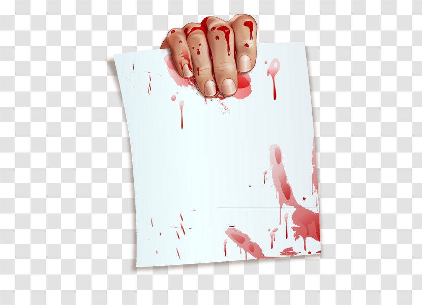 Vector Bloody Hand - Brand - Red Transparent PNG