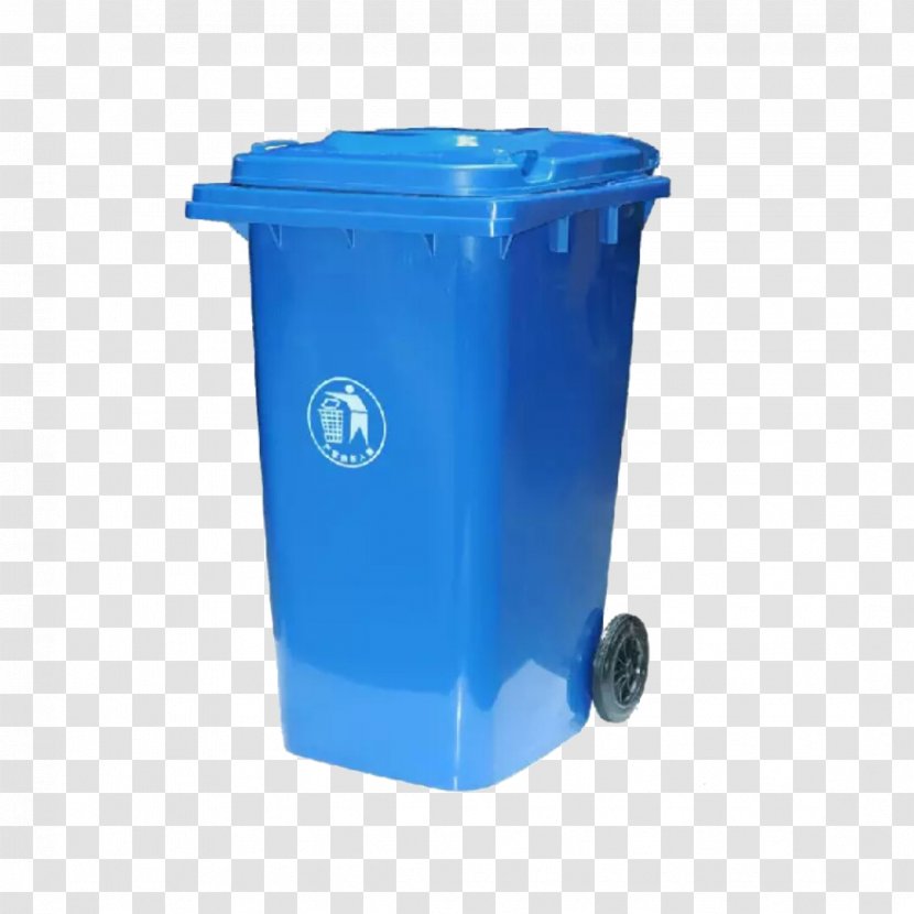 Waste Container Icon - Blue Trash Transparent PNG