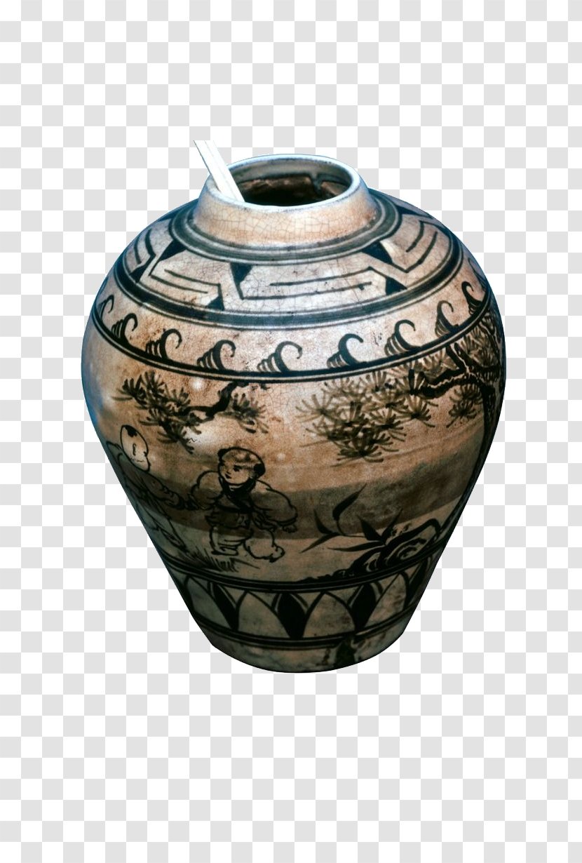 U53e4u74f7u5668 Porcelain Ceramic Jar - Ancient Pot Container Transparent PNG