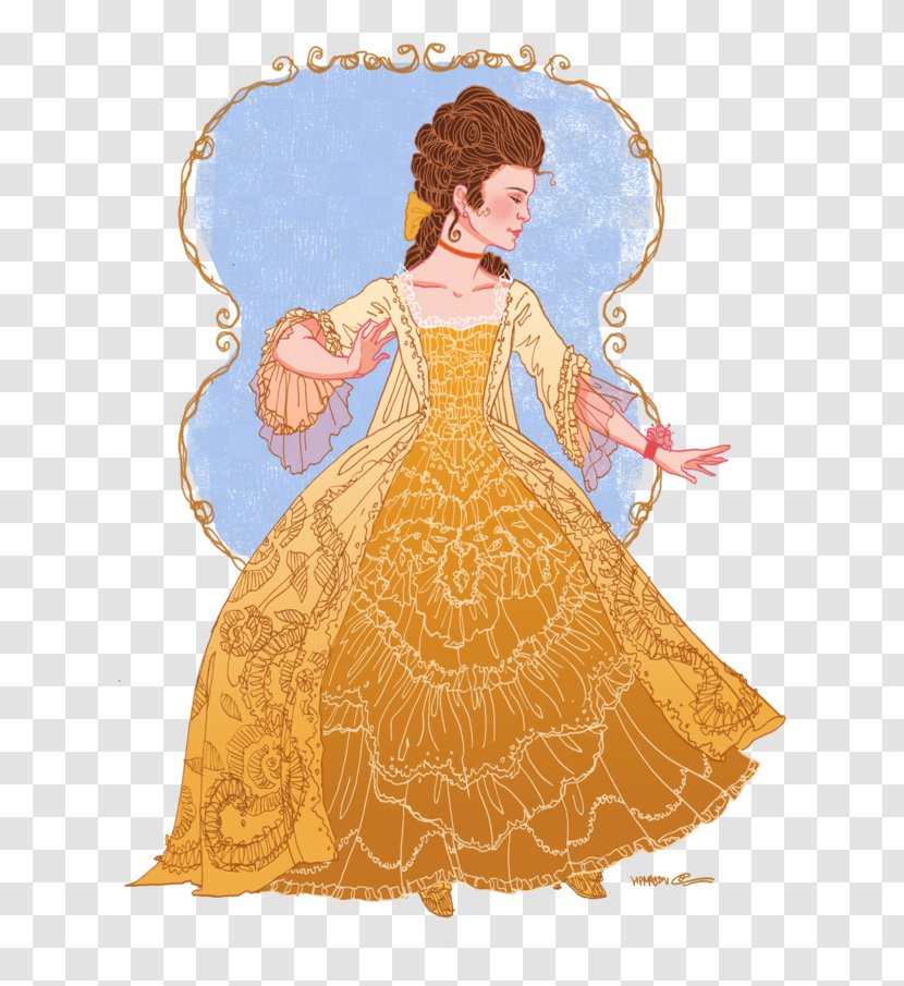 Belle Costume Clothing Dress Film - Period Transparent PNG