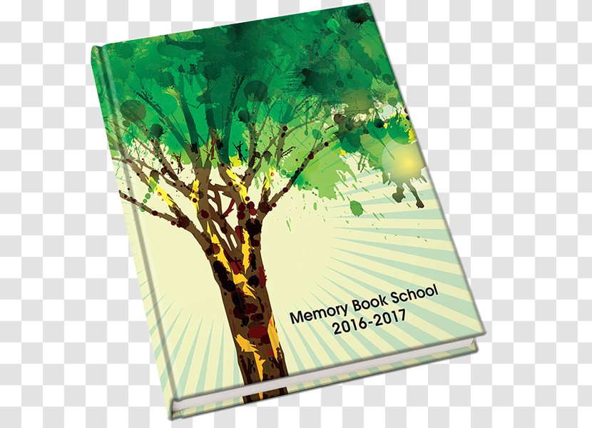 National Secondary School Yearbook Book Cover Green Transparent PNG