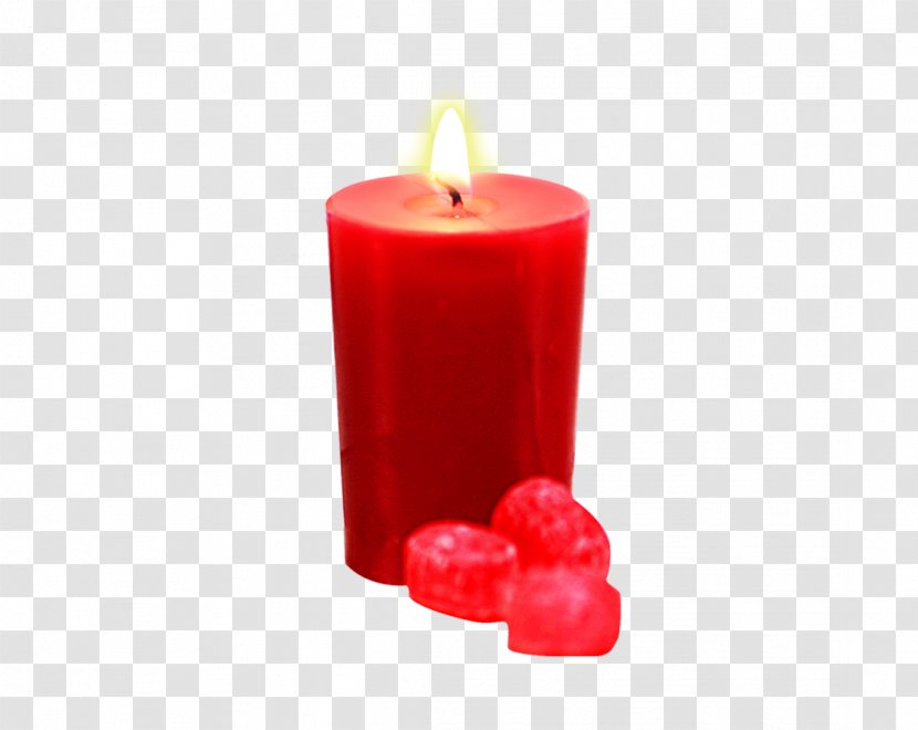 Candle Red Wax - Lighting Transparent PNG