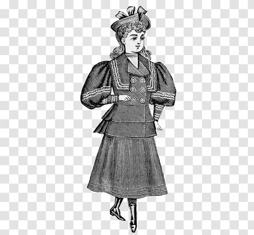 Drawing Royalty-free Clip Art - Clothing - Victorian Era Transparent PNG