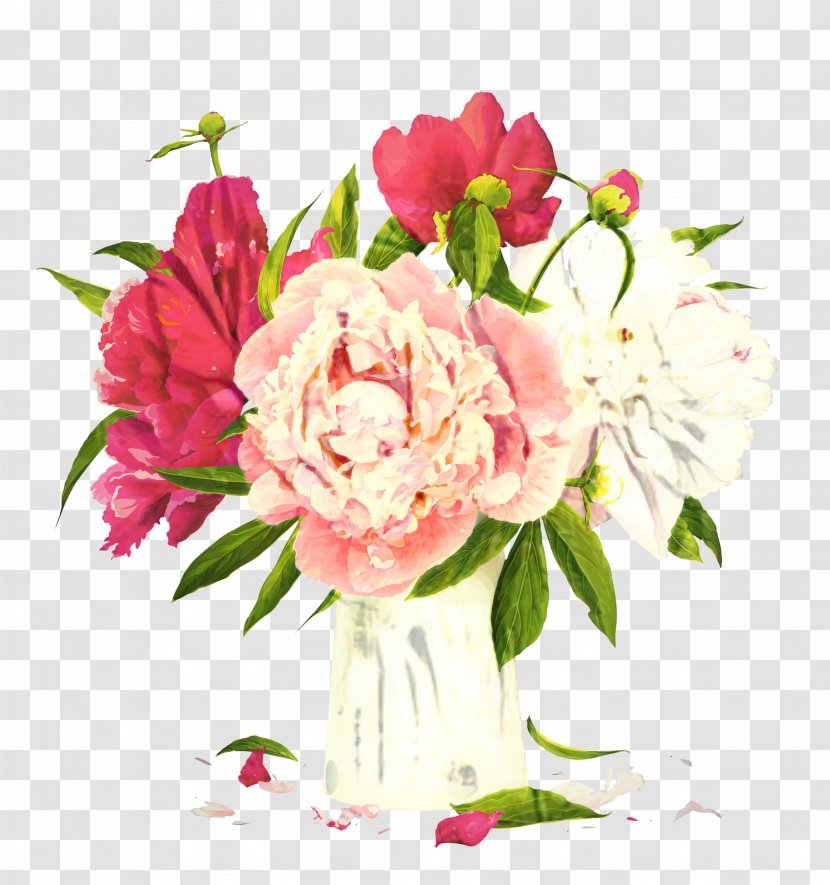 Peony Clip Art Vector Graphics Transparency - Rose - Vase Transparent PNG