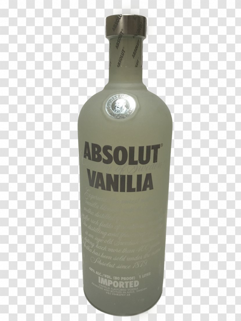 Absolut Vodka Liqueur Glass Bottle - Alcoholic Beverage Transparent PNG
