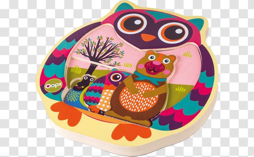 Jigsaw Puzzles Oops Colourful Wooden 3D Puzzle In Super Cute Owl Design Toy Easy-Puzzle! Board Game - Bird Of Prey - Simple Poster Transparent PNG