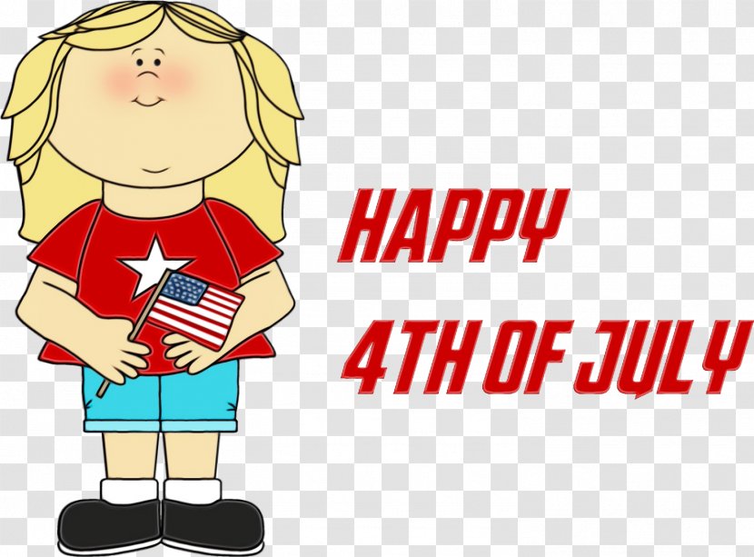 Fourth Of July Background - 4th - Cartoon Human Transparent PNG