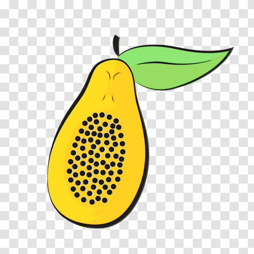 Papaya Fruit Pear Plant - Banana Family Transparent PNG