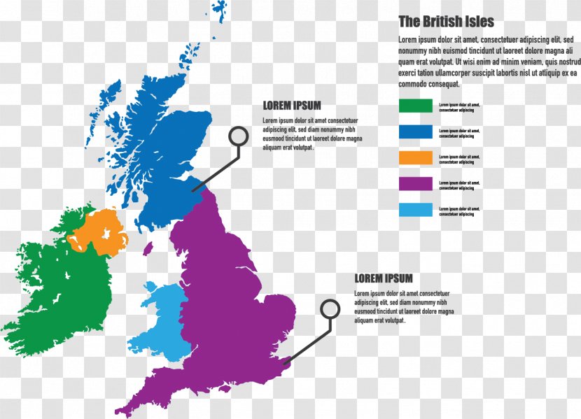 England British Isles Map Stock Photography - Great Britain - Color Transparent PNG