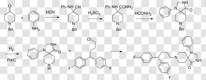 Chemical Synthesis Chemistry Compound Fluspirilene Aromatic Hydrocarbon - Technology - Formula Transparent PNG