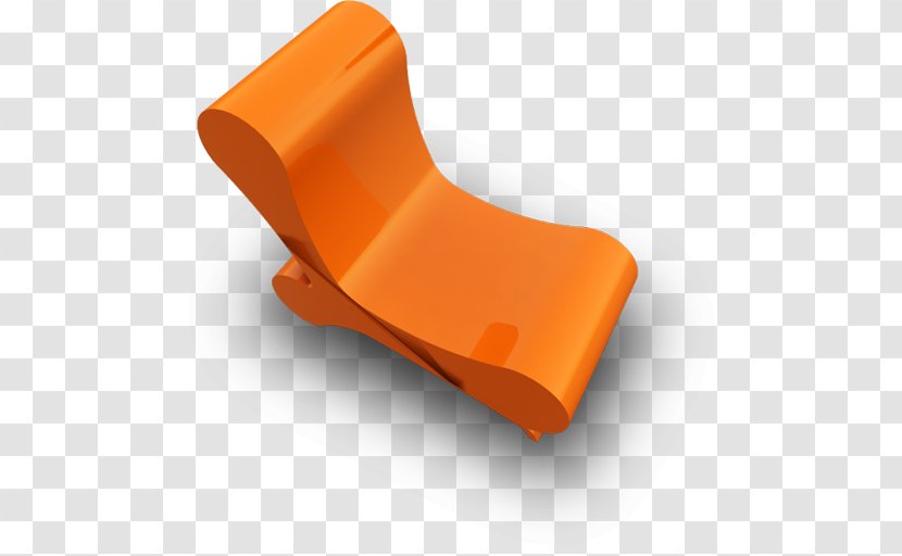 Angle Plastic Orange - Chair 1 Transparent PNG