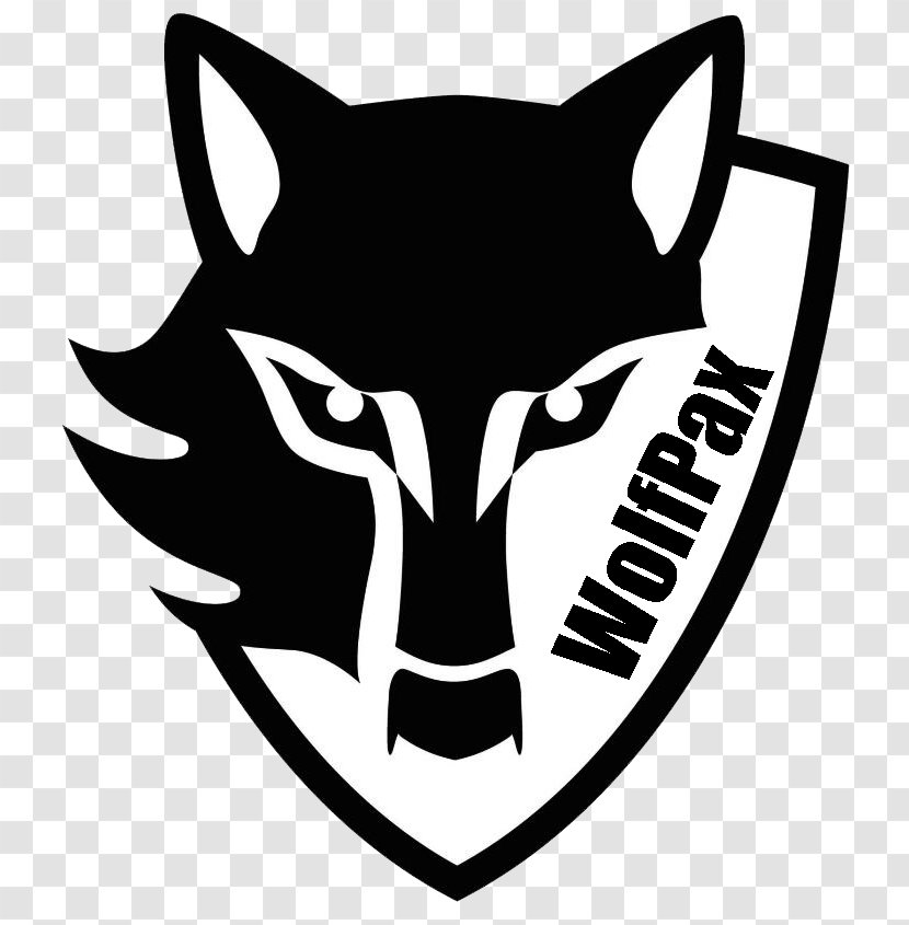 Gray Wolf Logo Clip Art - Fictional Character - Design Transparent PNG