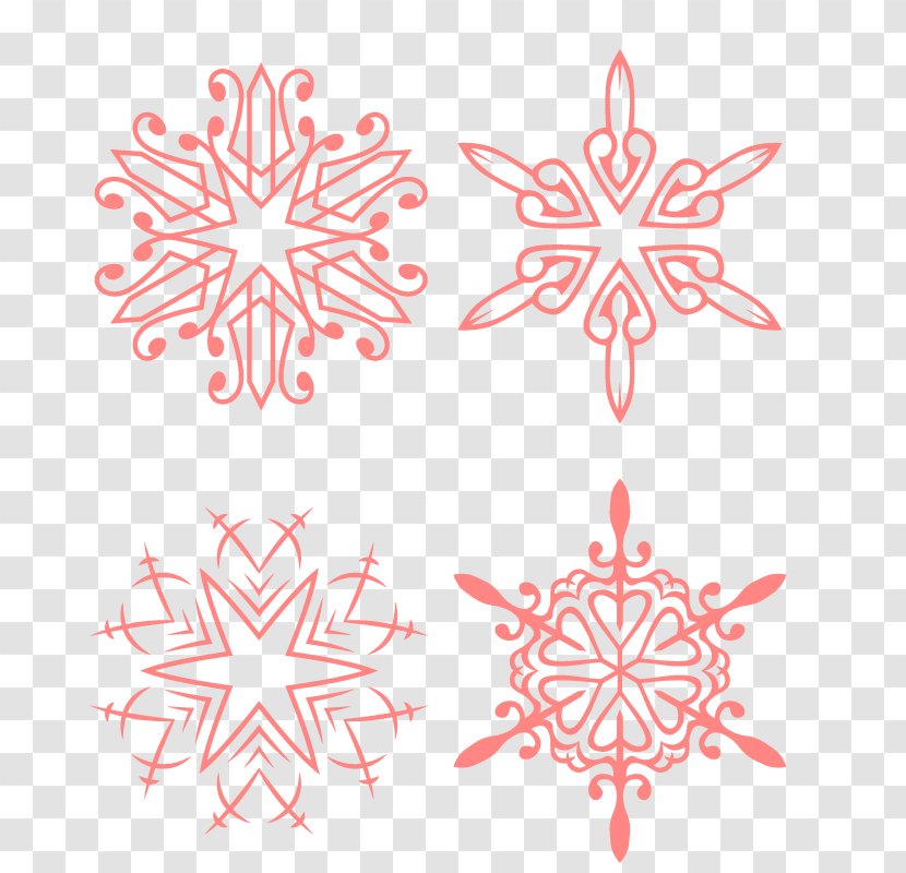 Snowflake Area Petal Pattern - Symmetry - 4 Transparent PNG