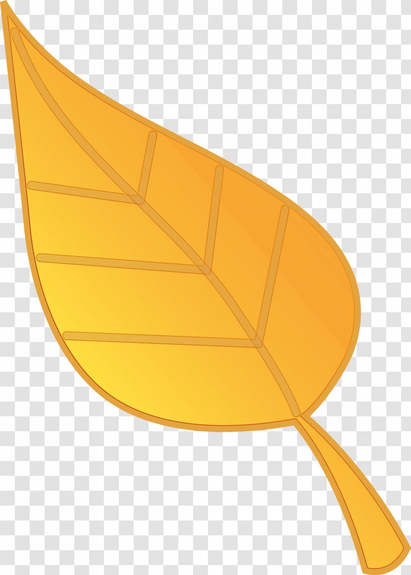 Leaf Cartoon - Yellow - Orange Transparent PNG