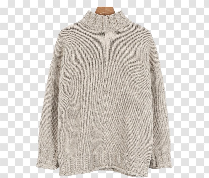 Sweater Beige Wool Neck Product - Deep Color Transparent PNG