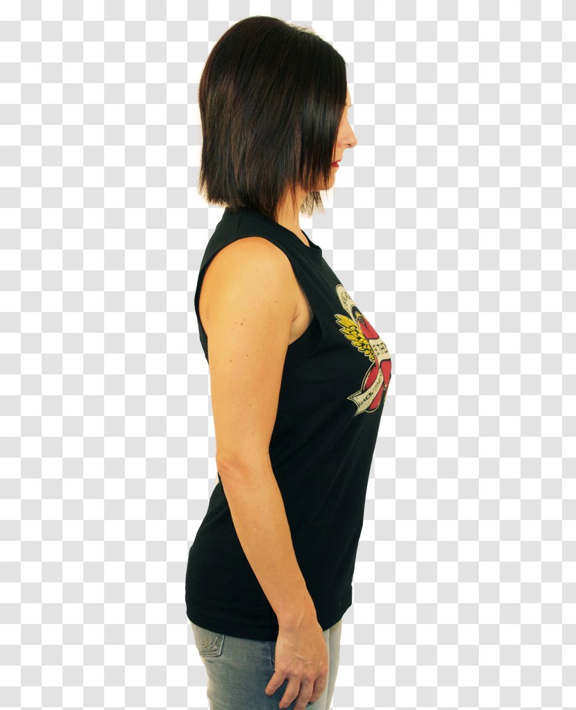 T-shirt Sleeveless Shirt Shoulder Outerwear - Frame Transparent PNG