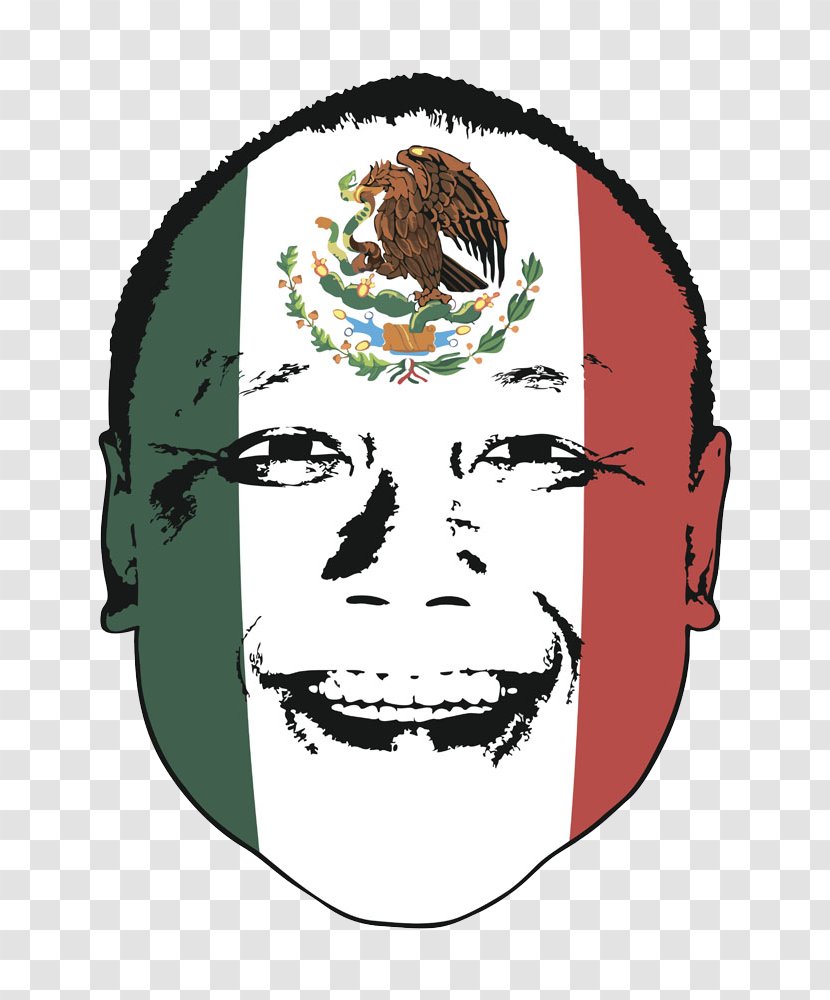 Flag Of Mexico Clip Art - Head - Mexican Characters Transparent PNG