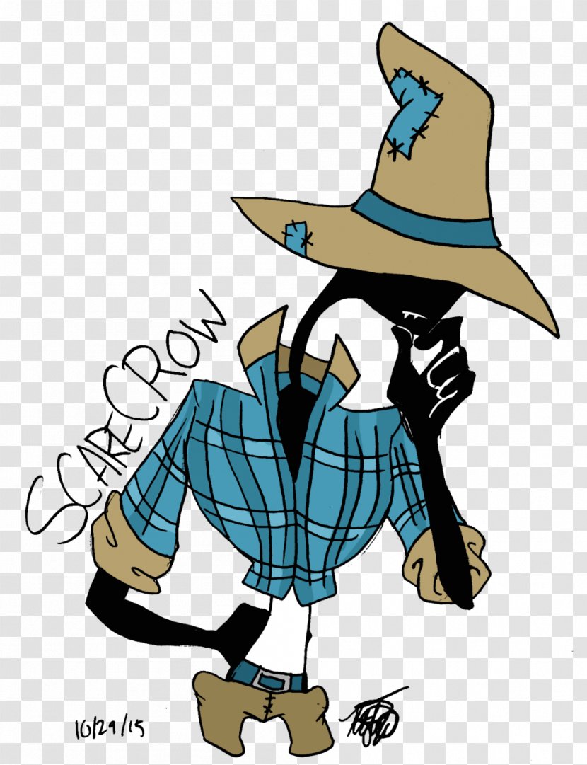 Cowboy Hat Illustration Clip Art - Crow Scarecrow Transparent PNG