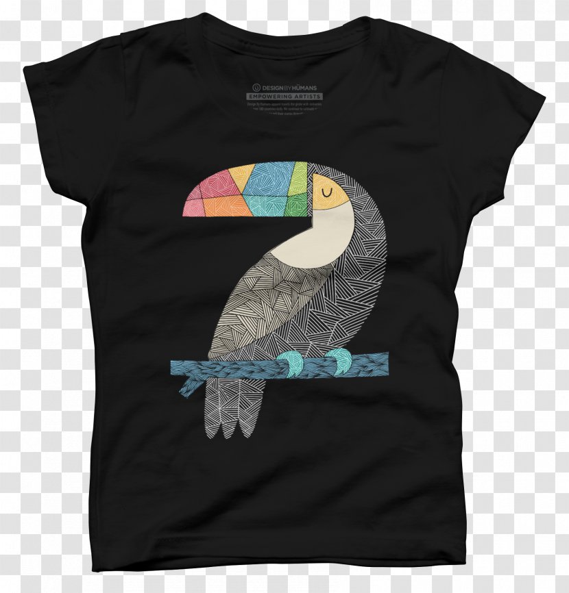 Printed T-shirt Hoodie Sleeve - Tshirt - Tucan Transparent PNG