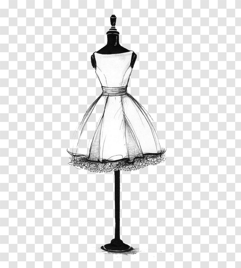 Drawing Dress Art Sketch Fashion Design Transparent Png