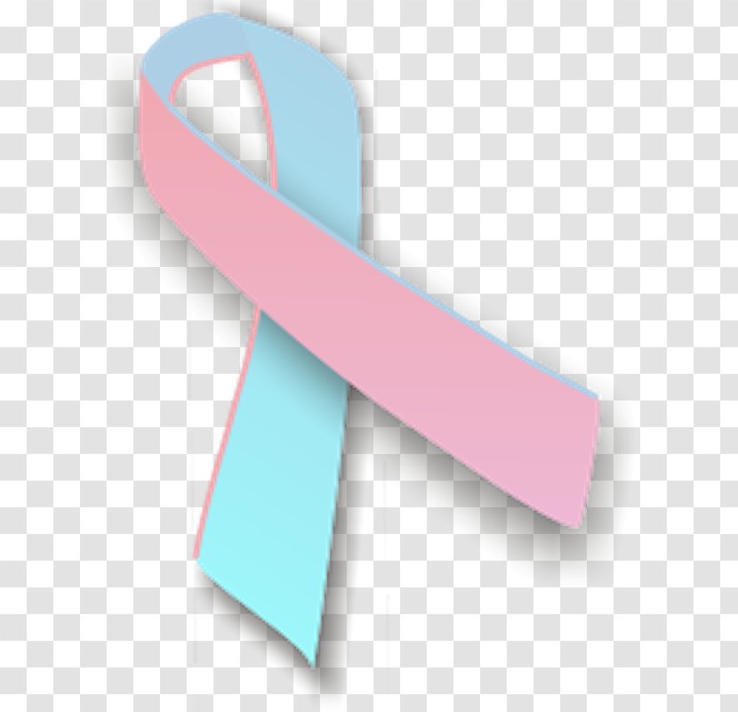 Pink And Blue Ribbon Awareness - Red Transparent PNG