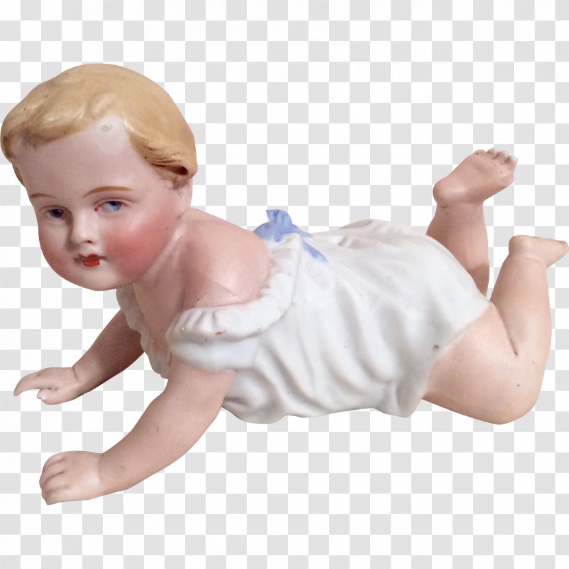 Infant Doll Collectable Antique Figurine - Bisque Porcelain Transparent PNG