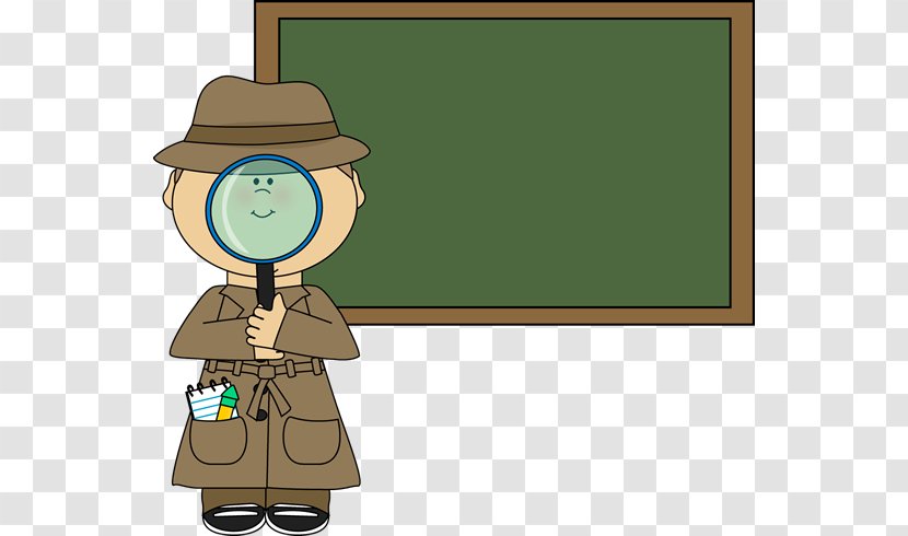Detective Clip Art - Drawing - With Magnifying Glass Clipart Transparent PNG