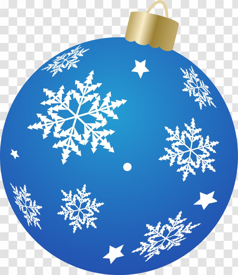 Christmas Ornament Decoration Cobalt Blue Snowflake Transparent PNG