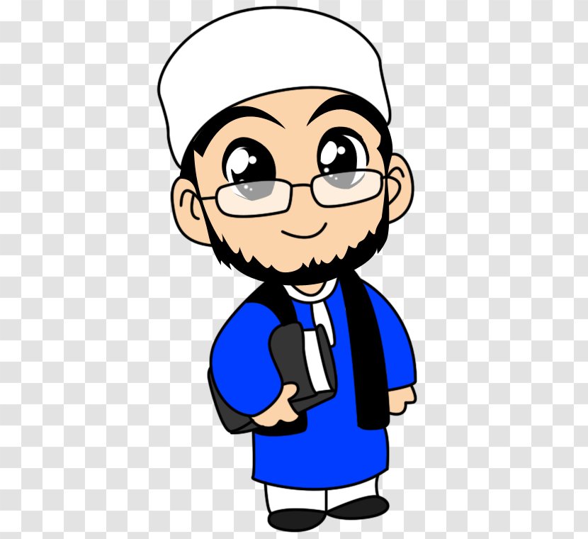 Cartoon Muslim Animation Clip Art - Watercolor Transparent PNG