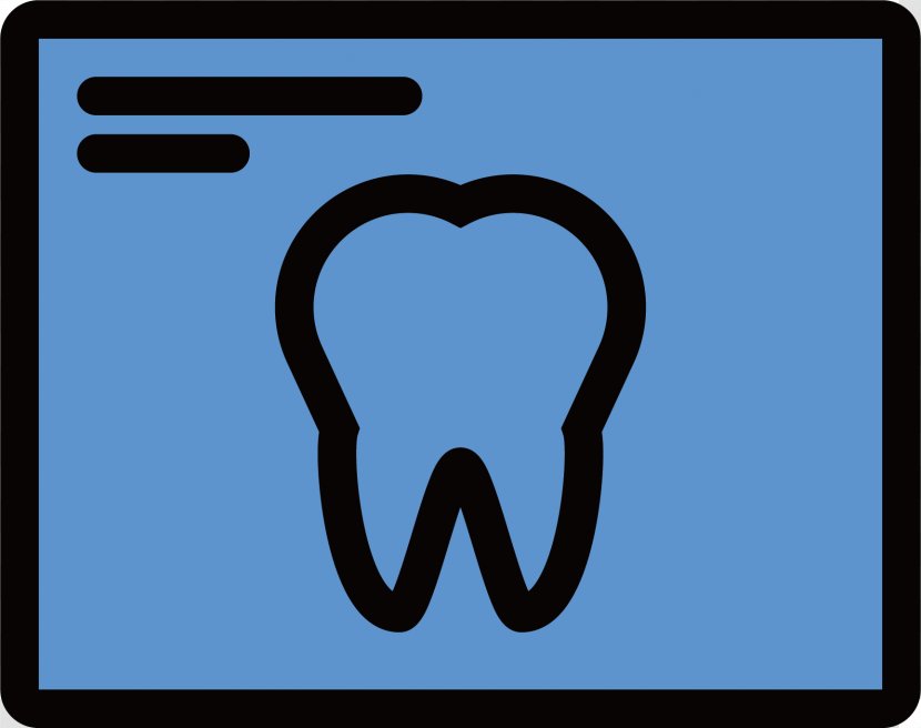 Dentistry Tooth Pathology Icon - Text - Blue Teeth Transparent PNG