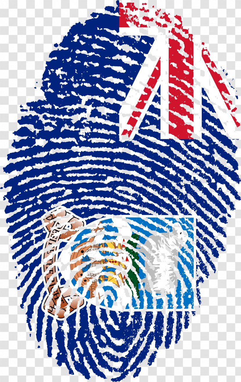 Flag Of New Zealand Permanent Residency - Watercolor - Finger Print Transparent PNG