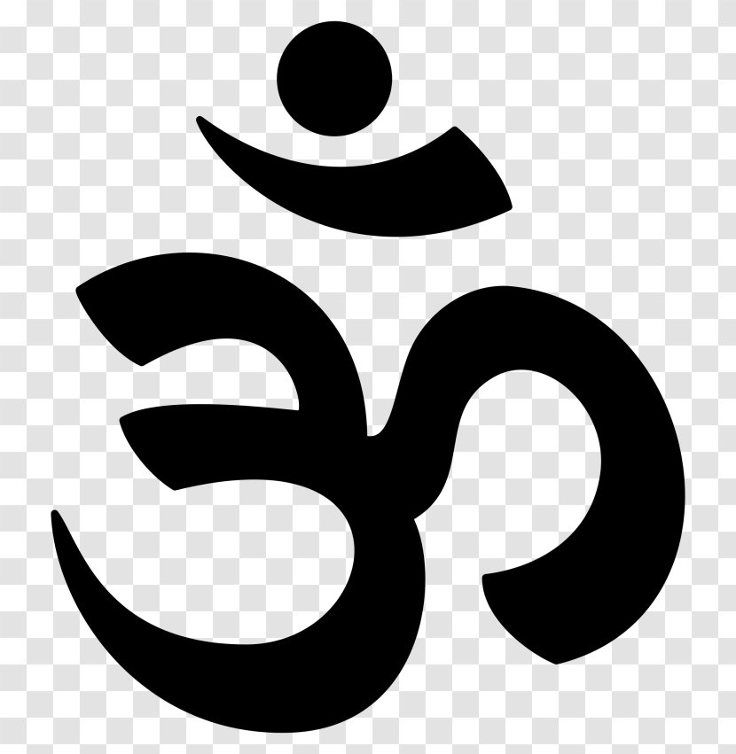 Om Meditation Hinduism Symbol Mandala - Monochrome Transparent PNG