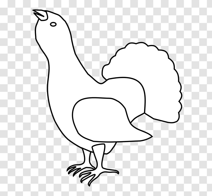 Rooster 4 November Addiction Clip Art - Black And White - Wikimedia Commons Transparent PNG
