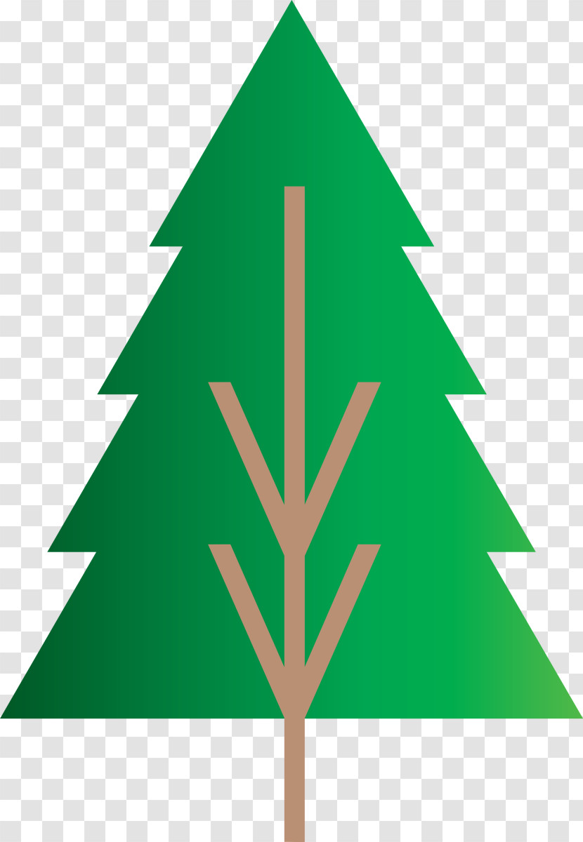Simple Christmas Tree Transparent PNG