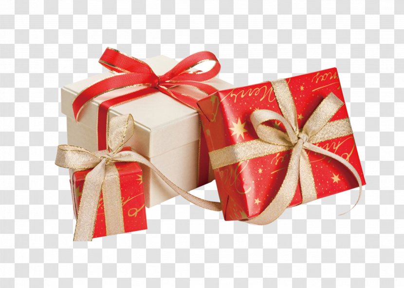 Gift Wrapping Santa Claus Ribbon Box - Holiday - Wedding Spree Transparent PNG