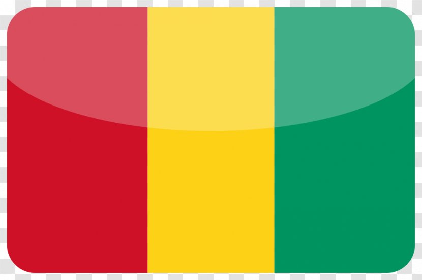 Conakry Flag Of Guinea-Bissau Equatorial Guinea - Rectangle - Rounded Square Transparent PNG