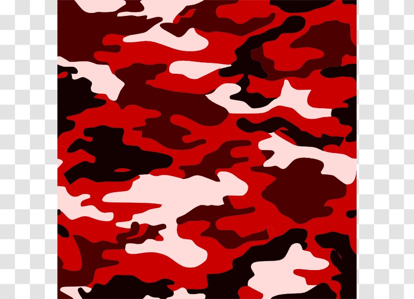Military Camouflage Red Multi-scale Clip Art - Blue - Camo Anniversary Cliparts Transparent PNG