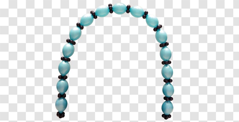 Arch Turquoise Loons Wall Column - Necklace - Balloon Arches Transparent PNG
