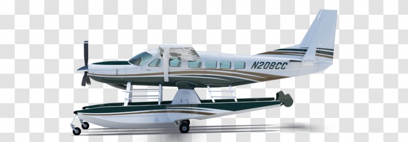 Cessna 206 208 Caravan Airplane Amphibious Aircraft - Light Transparent PNG
