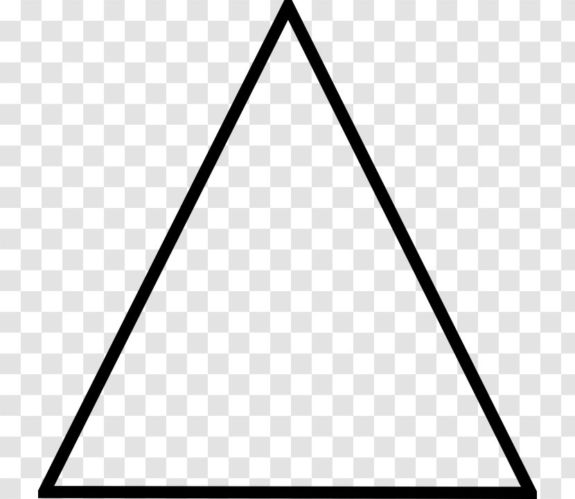 Black And White Triangle - Monochrome Photography Transparent PNG