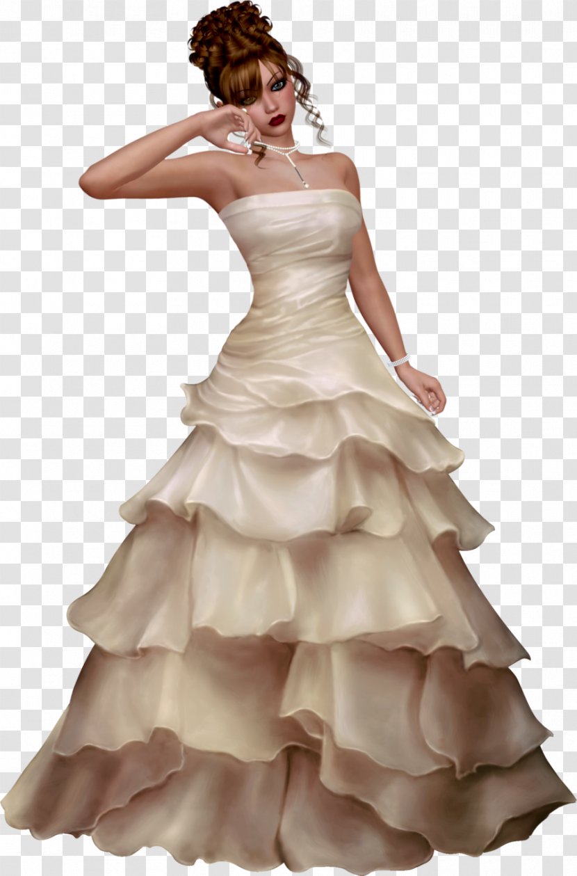 Bride Wedding Dress Clip Art - Shoulder - Bridal Transparent PNG