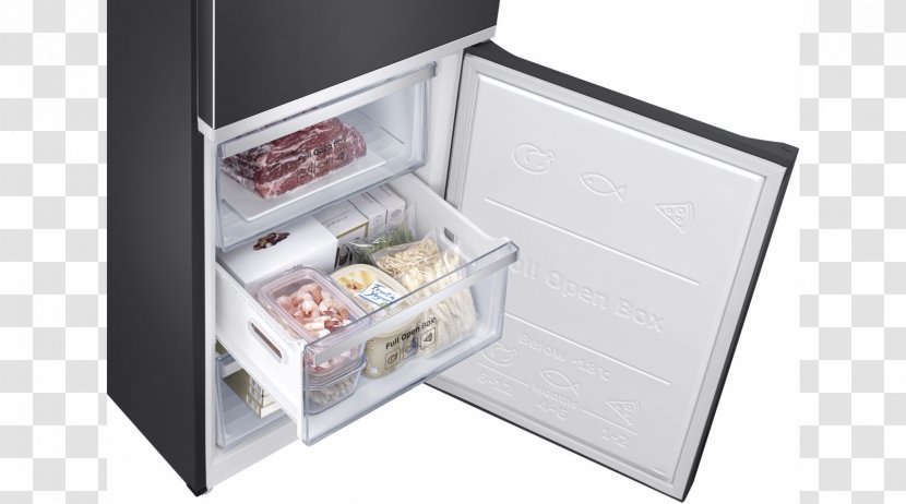 Refrigerator Samsung RB41J7859S4 Chef Collection Freestanding Fridge-Freezer, A+++ Energy Rating, 60cm Wide, Stainless Steel Freezers SAMSUNG 523403 - Drawer Transparent PNG