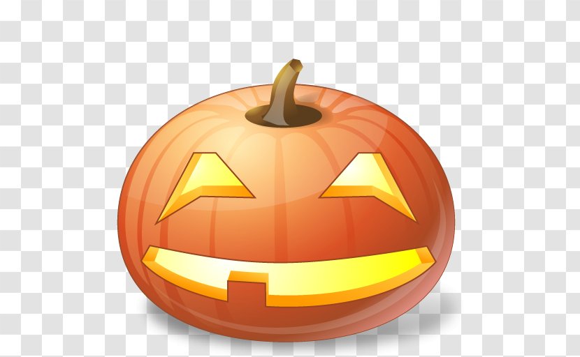 Halloween Jack-o'-lantern Pumpkin Icon - Calabaza - Smiling Pumpkins Transparent PNG