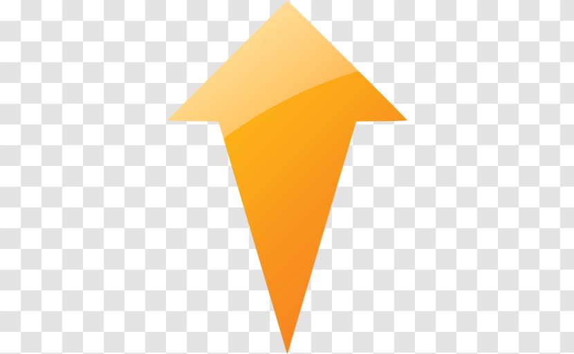 Line Triangle - Orange Transparent PNG