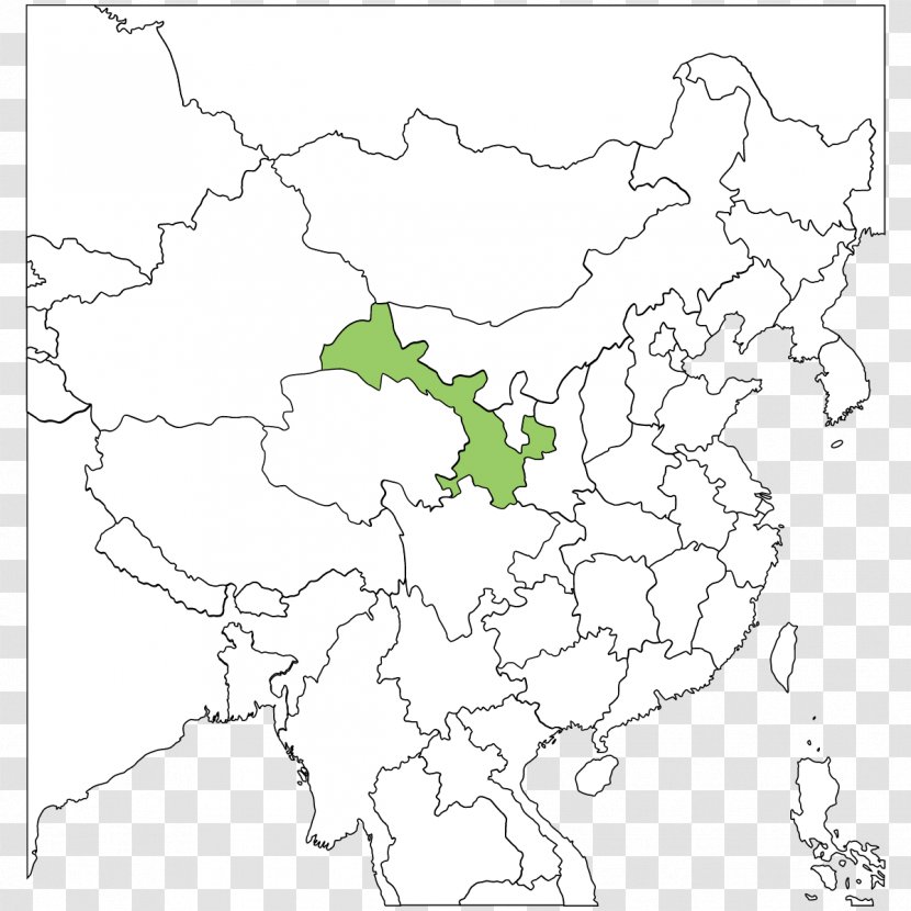 Inner Mongolia Blank Map World Clip Art - Area Transparent PNG